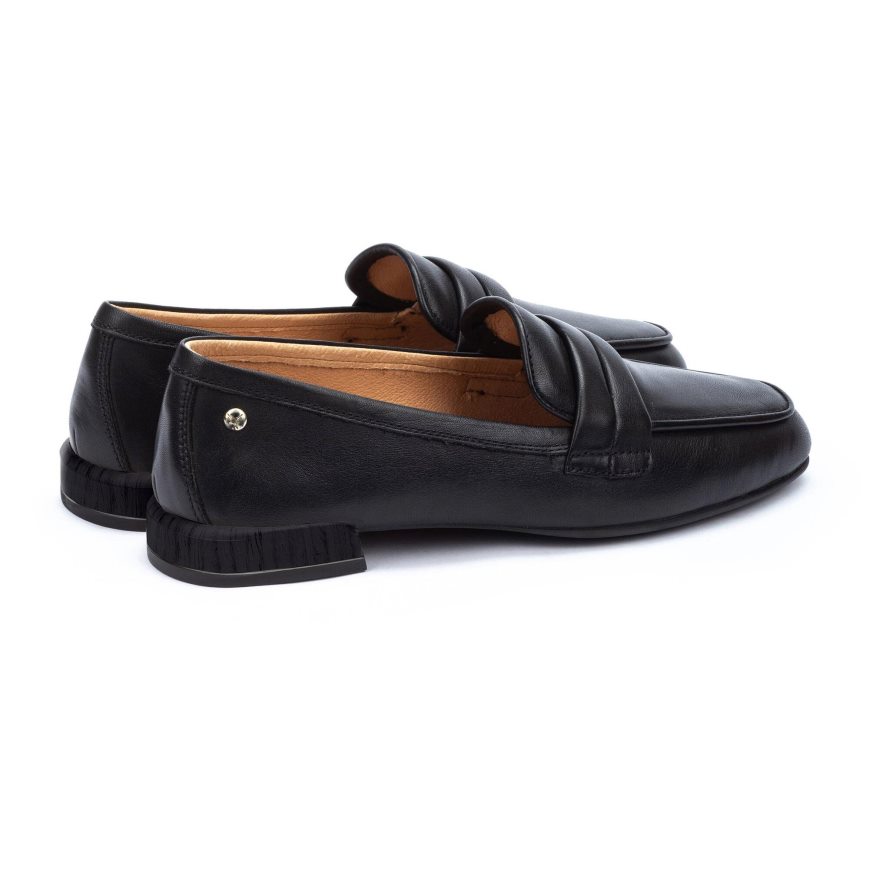 Women's Pikolinos ALMERIA Loafers Black | NZ E7Q89A3